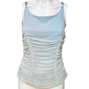 Torrid blue lace tank top